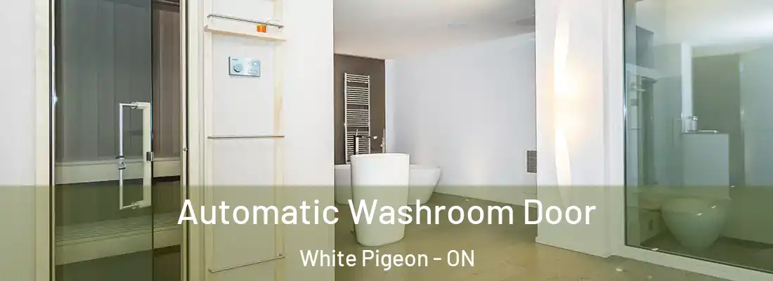  Automatic Washroom Door White Pigeon - ON