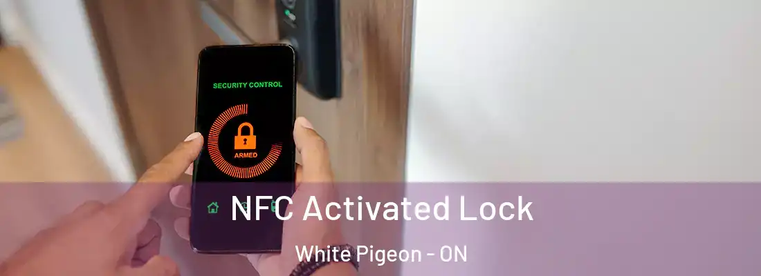  NFC Activated Lock White Pigeon - ON