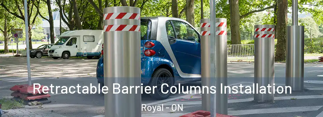  Retractable Barrier Columns Installation Royal - ON