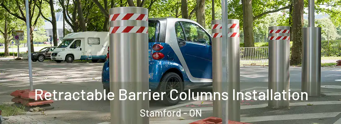  Retractable Barrier Columns Installation Stamford - ON