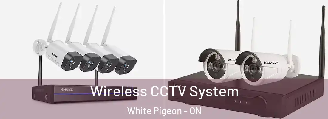  Wireless CCTV System White Pigeon - ON